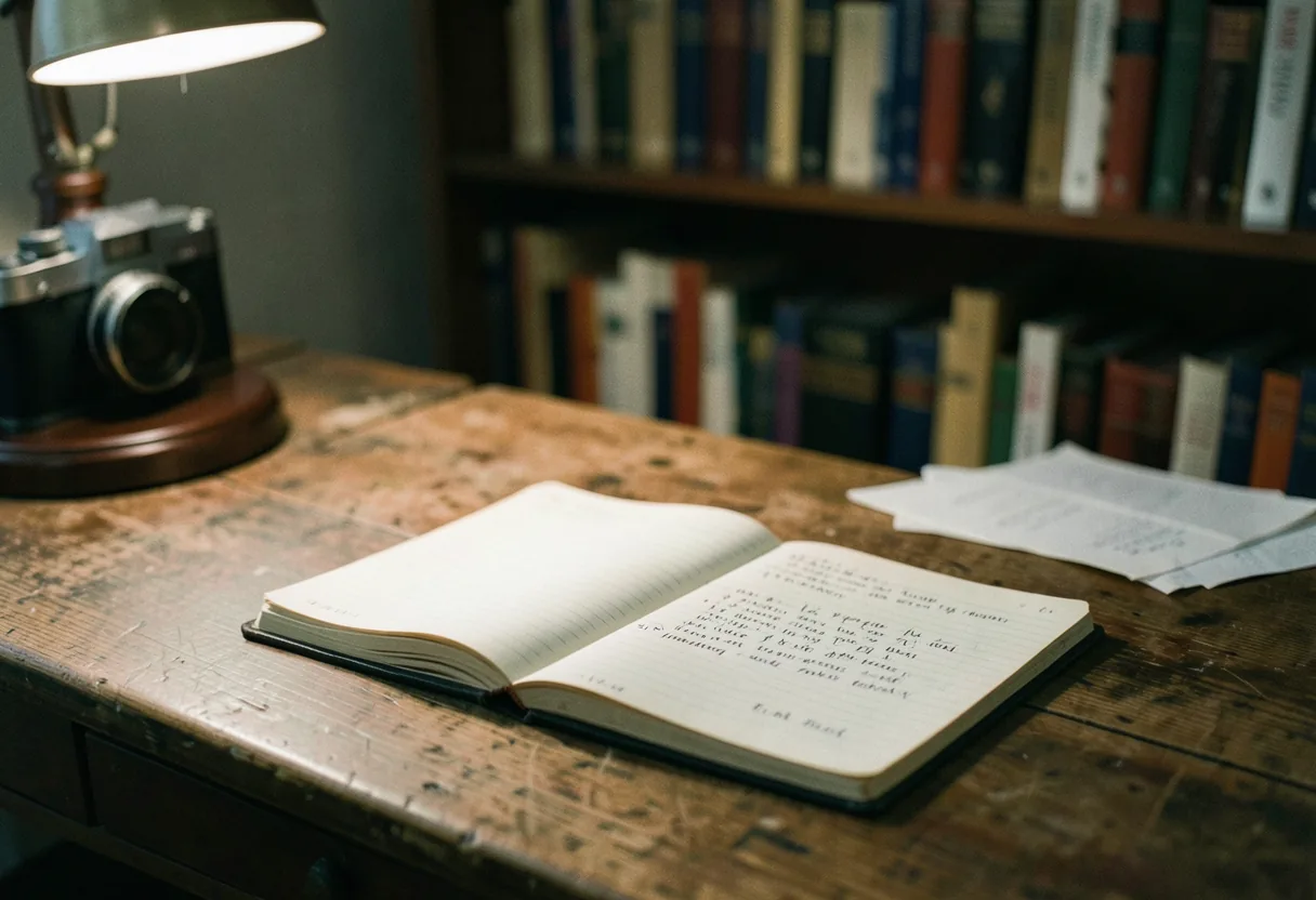 Vintage desk with scattered homophone examples, essential guide for essay writers.